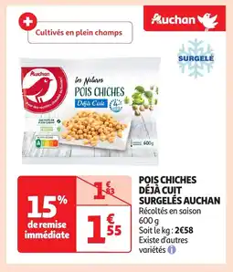 Auchan AUCHAN Pois chiches déjà cuit surgelés offre