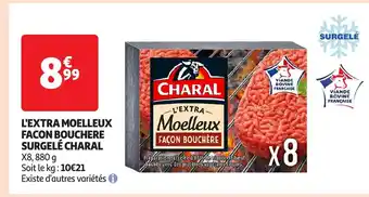 Auchan CHARAL L'extra moelleux facon bouchere surgelé offre