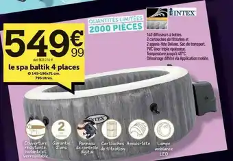 Centrakor Le Spa Baltik 4 Places Intex offre