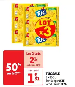 Auchan TUC salé offre