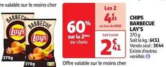 Auchan LAYS Chips barbecue offre