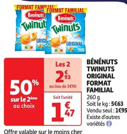 Auchan BÉNÉNUTS S Twinuts original format familial offre