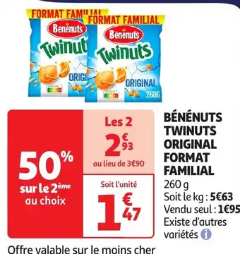 Auchan BÉNÉNUTS S Twinuts original format familial offre