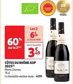 Auchan Côtes du rhône aop offre