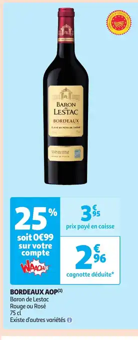 Auchan Bordeaux aop offre