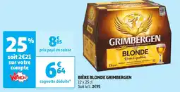 Auchan GRIMBERGEN Bière blonde offre