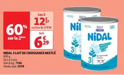 Auchan NIDAL 3 lait de croissance nestlé offre