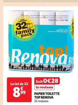 Auchan RENOVA Papier toilette top offre