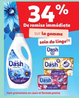 Auchan DASH Sur la gamme sin du linge offre