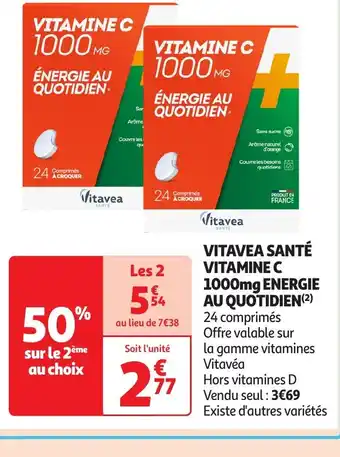 Auchan Vitavea santé vitamine c offre