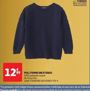 Auchan INEXTENSO Pull femme offre