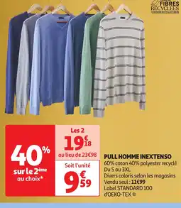 Auchan INEXTENSO Pull homme offre