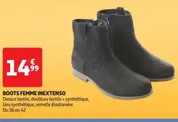 Auchan INEXTENSO Boots femme offre