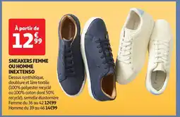 Auchan INEXTENSO Sneakers femme ou homme offre