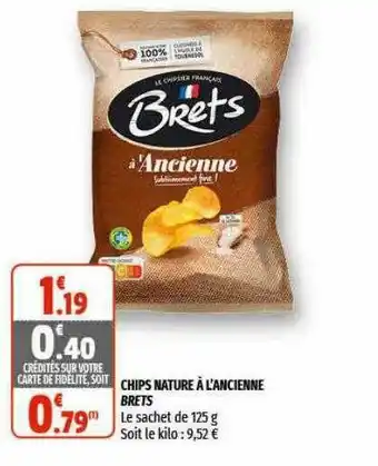 Coccimarket Chips Nature à L'ancienne Brets offre