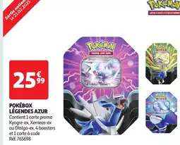 Auchan Pokébox légendes azur offre