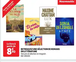 Auchan Retrouvez une sélection de romans offre