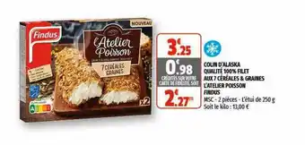 Coccinelle Express Colin D'alaska Qualité 100% Filet Aux 7 Céréales & Graines L'atelier Poisson Findus offre