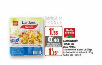 Coccinelle Express Lardons Fumés -25% De Sel Belle France offre