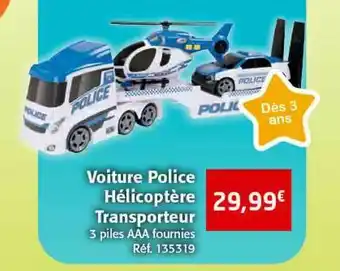 Colruyt Voiture Police Hélicoptère Transporteur offre