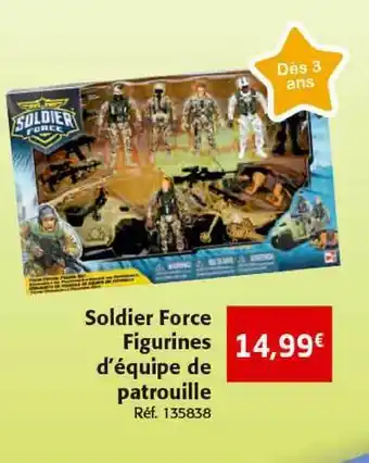 Colruyt Soldier Force Figurines D'équipe De Patrouille offre