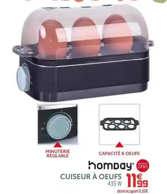 Cuiseur Ă Oeufs Homday