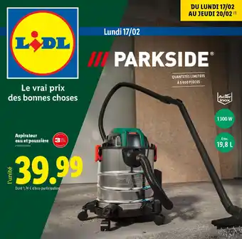 Lidl PARKSIDE® Aspirateur eau et poussière offre