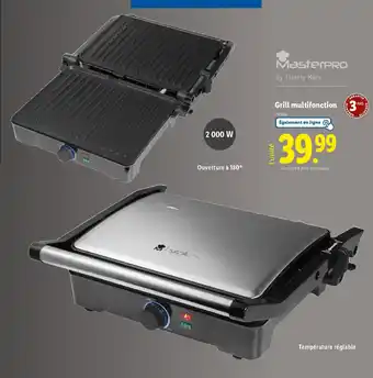 Lidl MASTERPRO Grill multifonction offre