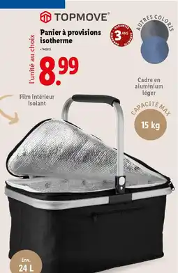 Lidl TOPMOVE Panier à provisions isotherme offre