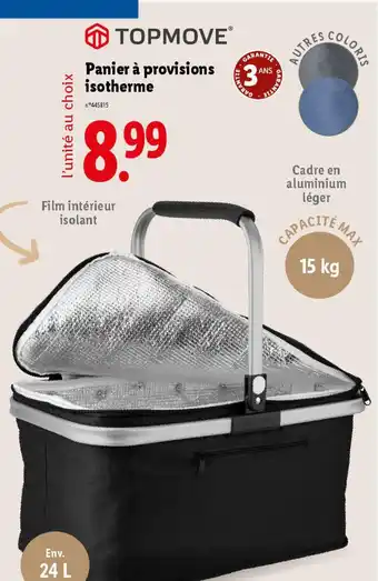 Lidl TOPMOVE Panier à provisions isotherme offre