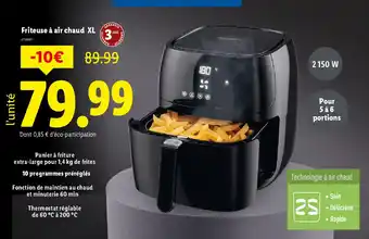 Lidl Friteuse à air chaud XL offre