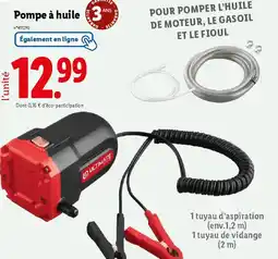 Lidl Pompe à huile offre