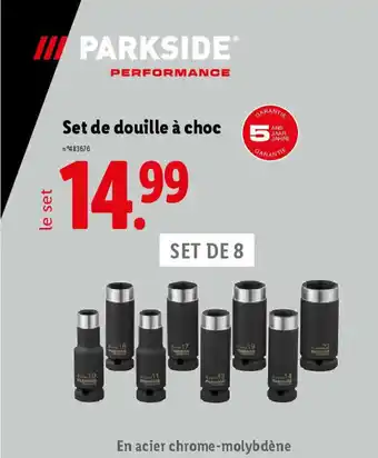 Lidl PARKSIDE® Set de douille à choc offre