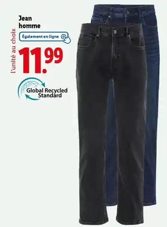 Lidl Jean homme offre