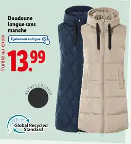 Lidl Doudoune longue sans manche offre