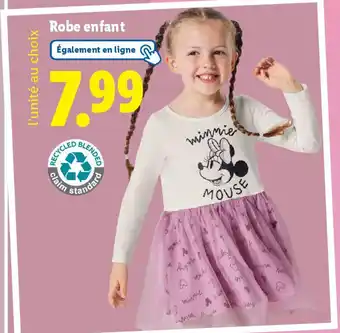 Lidl Robe enfant offre