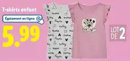 Lidl T-shirts enfant offre