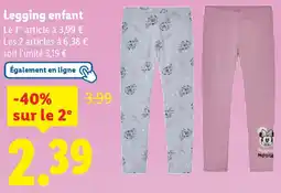 Lidl Legging enfant offre