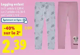 Lidl Legging enfant offre