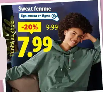 Lidl Sweat femme offre