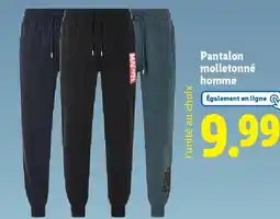 Lidl Pantalon molletonné homme offre