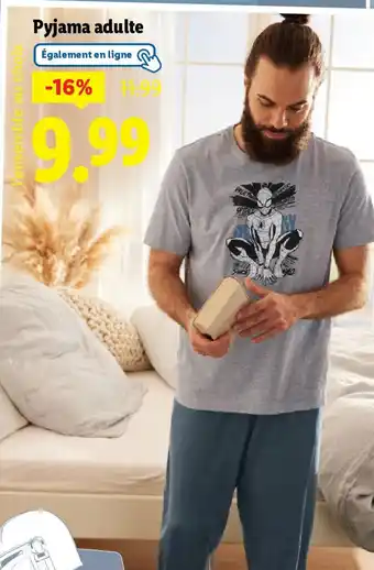 Lidl Pyjama adulte offre