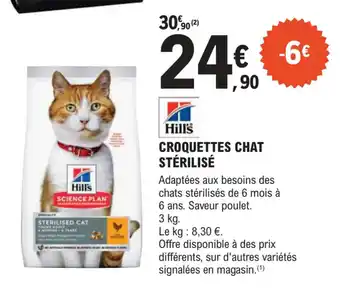 E.Leclerc Jardi HILL'S Croquettes chat stérilisé offre