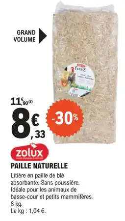 E.Leclerc Jardi ZOLUX Paille naturelle offre