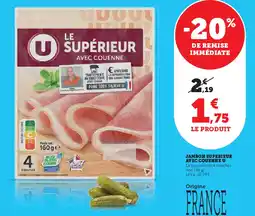 U Express U Jambon superieur avec couenne offre