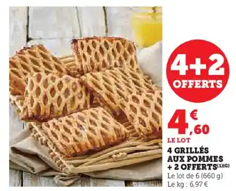 U Express 4 grillés aux pommes +2 offerts offre