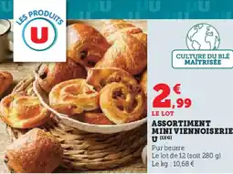 U Express U Assortiment mini viennoiseries offre