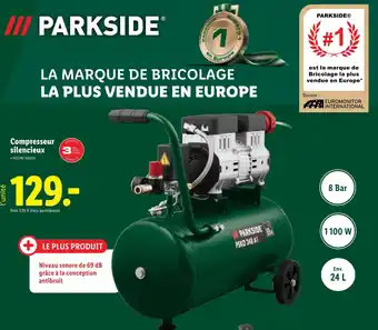 Lidl PARKSIDE Compresseur silencieux offre