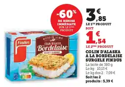 U Express FINDUS Colin d'alaska a la bordelaise surgele offre