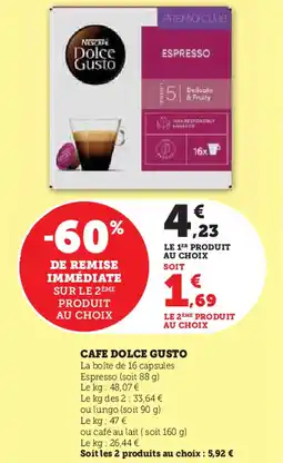 U Express DOLCE GUSTO Cafe offre